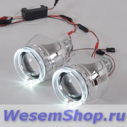 Биксеноновые линзы  Sho-me Angel eyes LED